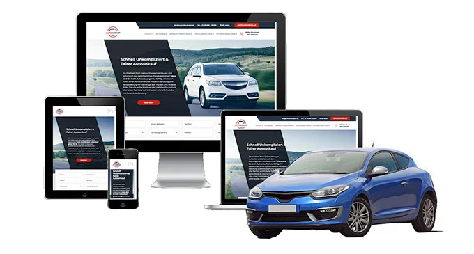 ankauf mobil Ankaufseite mobil – Autoankauf Wallenhorst mit rotem PKW